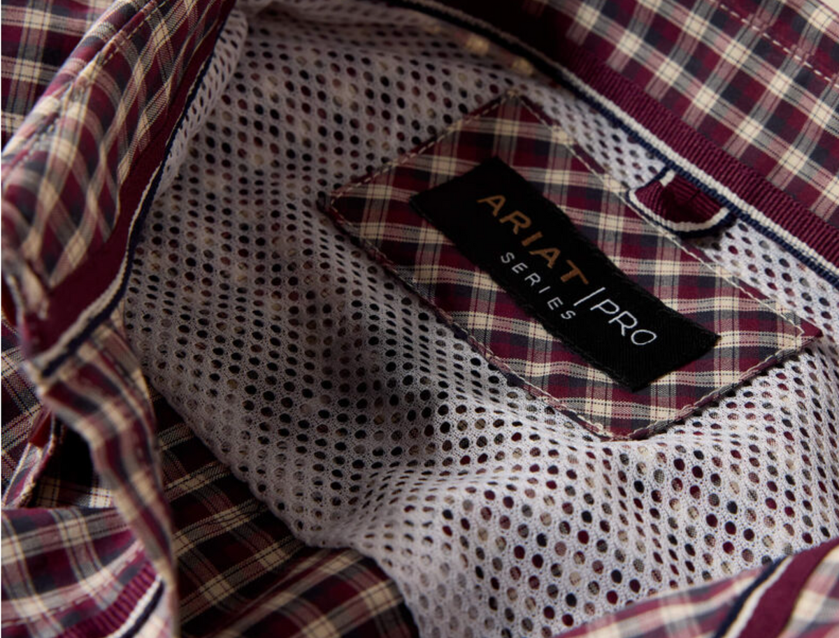 Ariat Pro Series Jarvis Classic Fit Shirt - Blue Night Micro Plaid