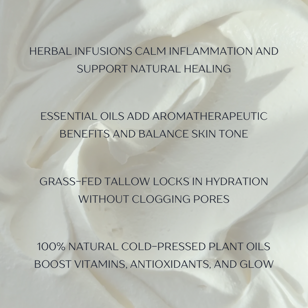 Frankincense Tallow Face + Body Balm: 2oz
