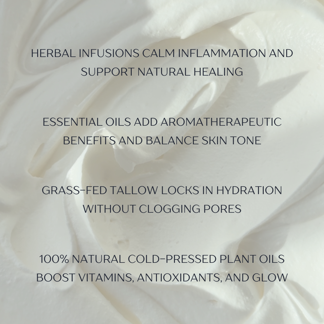Magnesium Infused Tallow Whip | Relaxing Muscle & Body Cream: 4oz
