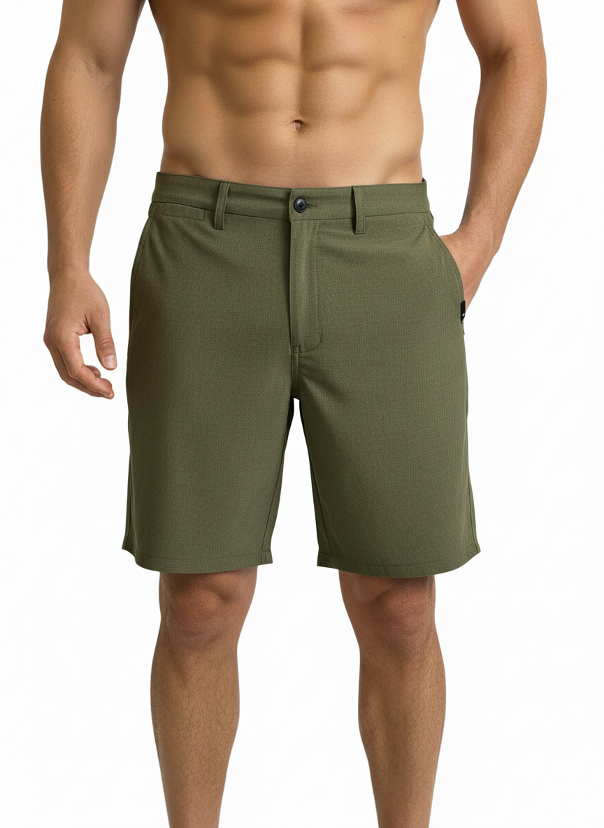 Hawk's Bay Men's Hybrid Shorts - Green
