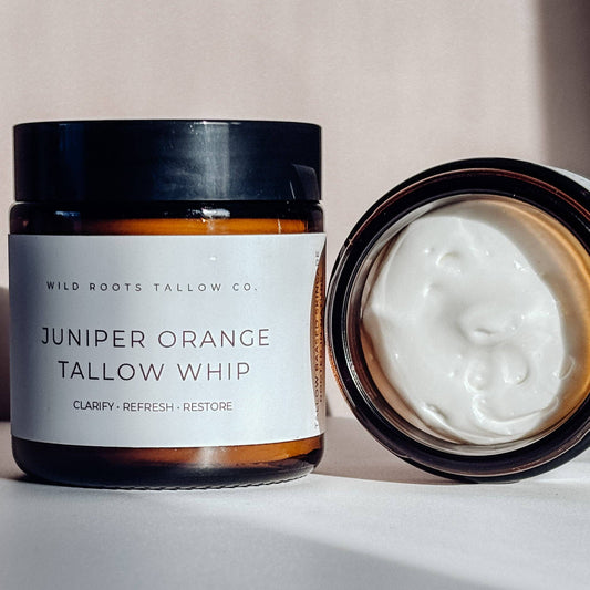 Juniper + Sweet Orange Tallow Body Butter: 2oz