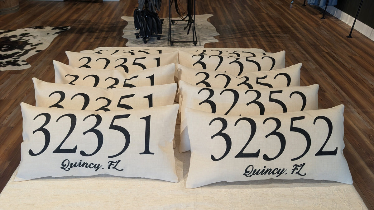 Quincy Zip Code Pillow