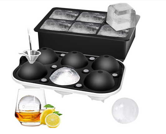 Ice Cube Trays - Set of 2 - Large Square & Sphere