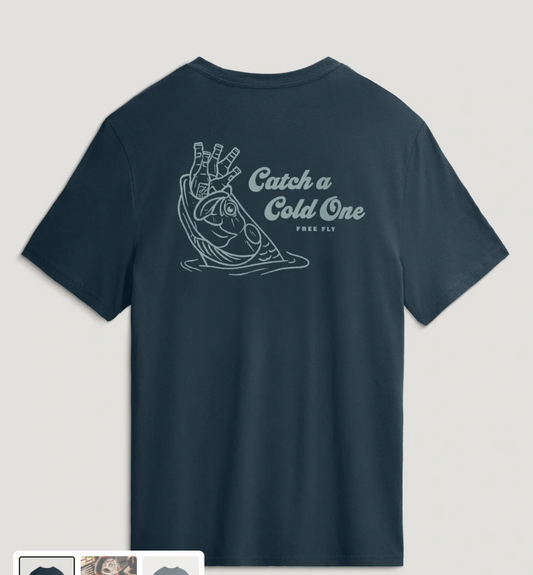 FreeFly Cold One's Pocket Tee - Navy