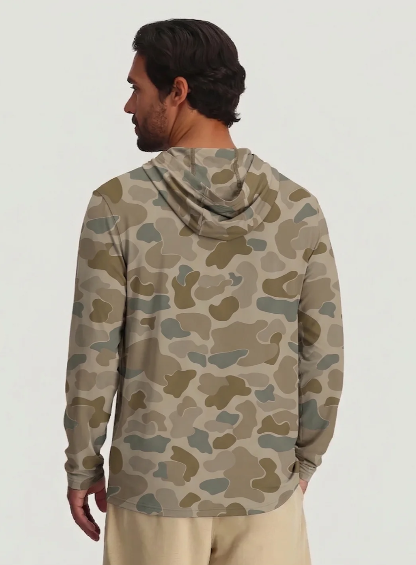 FreeFly Men's Elevate Lightweight Hoodie - Camo
