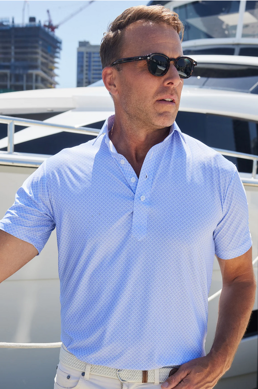 Collars & Co Featherweight Flex Polo - Palmetto