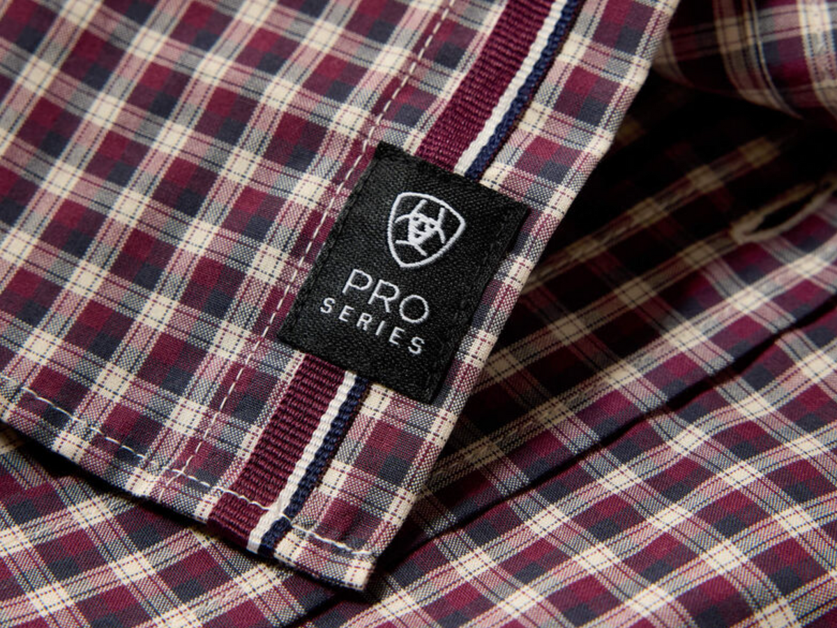 Ariat Pro Series Jarvis Classic Fit Shirt - Blue Night Micro Plaid