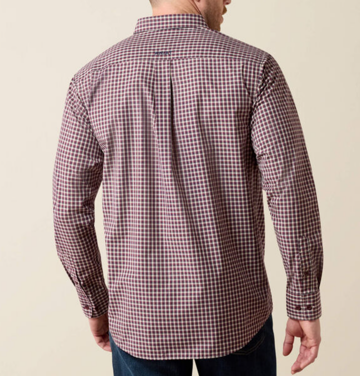 Ariat Pro Series Jarvis Classic Fit Shirt - Blue Night Micro Plaid