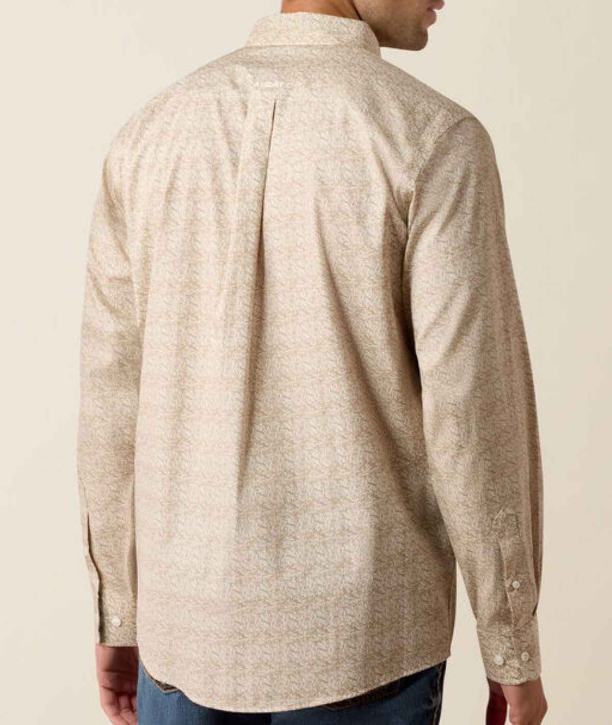 Ariat Wrinkle Free Bartlet Classic Fit Shirt - Savannah Tan Scroll Print