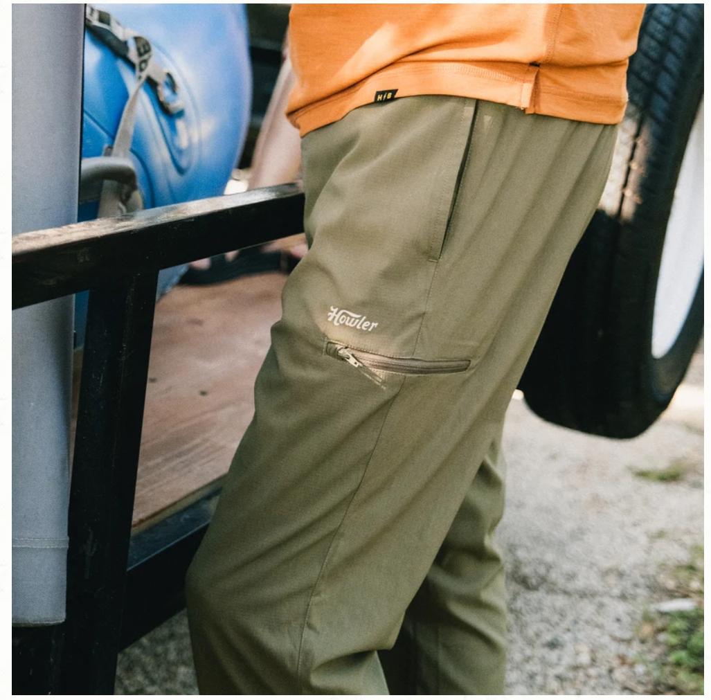 Howler Brother's Electrolight Tech Pants - Olive