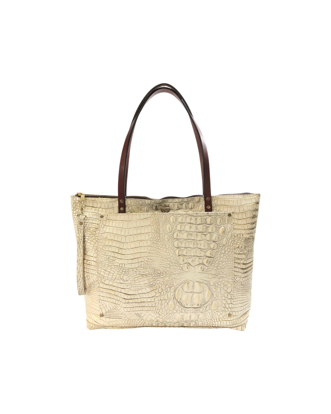 SouthLife's The Zippered Square Tote: Caramel