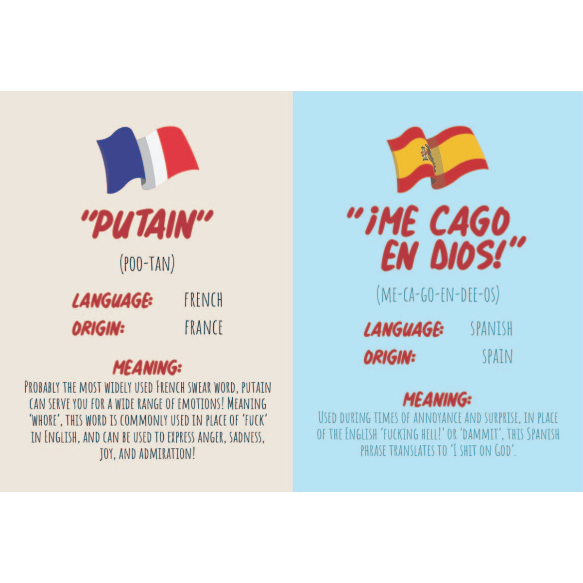 How To Swear in 96 Languages Gift Books - Gag Novelty Gift