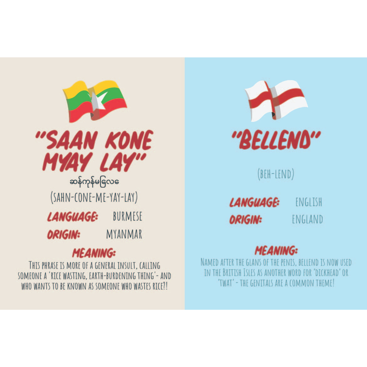 How To Swear in 96 Languages Gift Books - Gag Novelty Gift