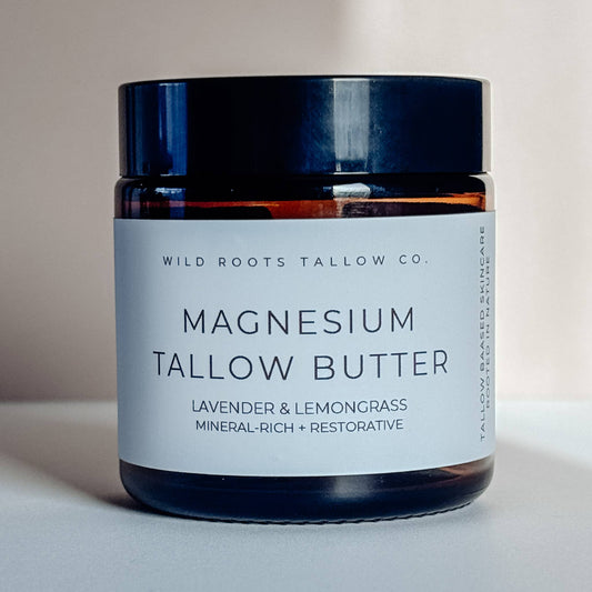 Lavender Lemongrass Magnesium Tallow Whip: 4oz